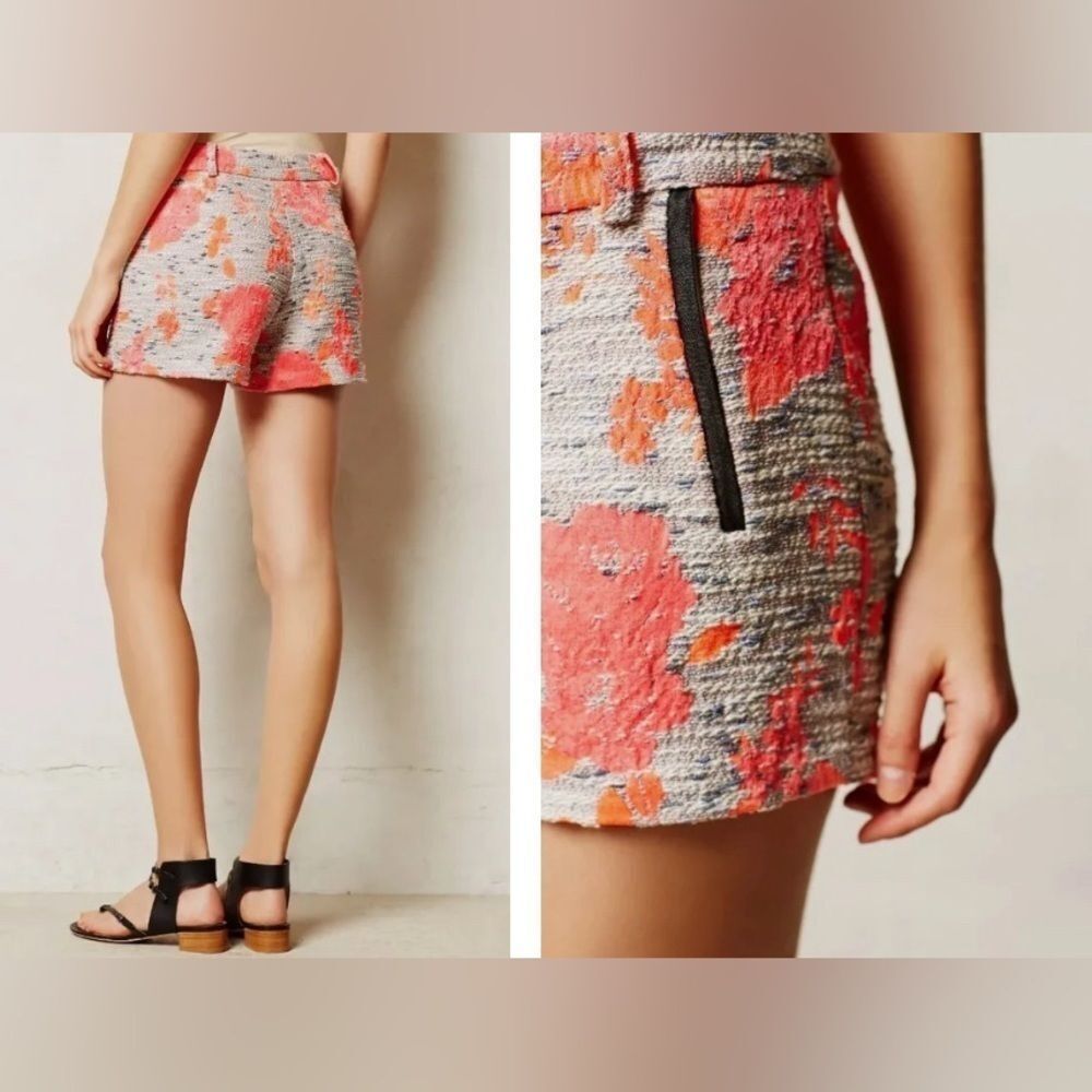 Anthropologie Nomad Morgan Caper Gardenside Short Size 0